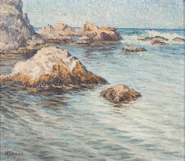 Appraisal: Carl Arthur Faille American - Rocky coast signed and dated