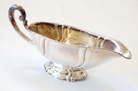 Appraisal: GERMAN SILVER TH CENTURY SAUCE BOAT