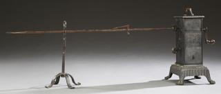 Appraisal: French Cast Iron Clockwork Rotisserie Spit Turner th c on