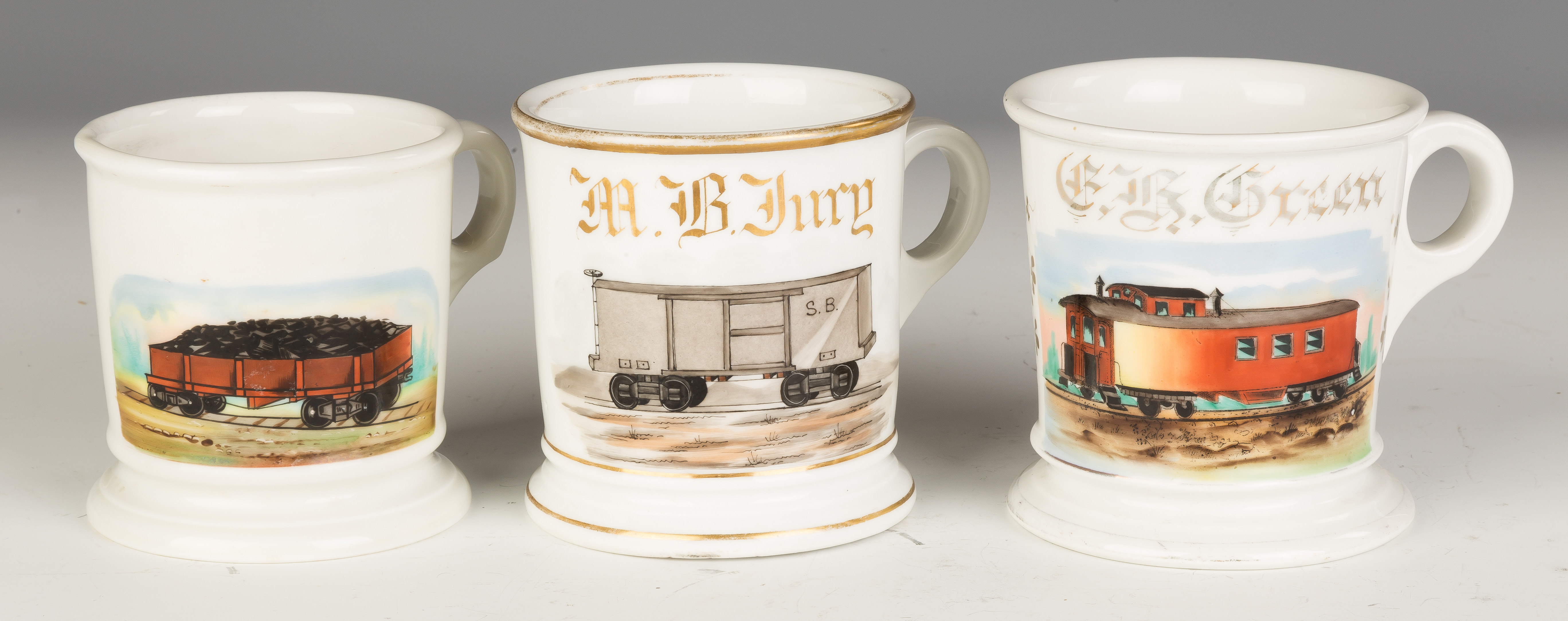 Appraisal: Vintage Occupational Shaving Mug Caboose