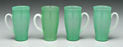 Appraisal: Four Steuben Pomona lemonade glasses all with stenciled marks on