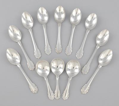 Appraisal: A Group of Georg Jensen Sterling Silver Flatware Consisting of