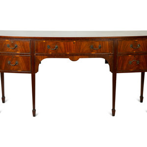 Appraisal: A George III Style Mahogany Sideboard Early th Century Height