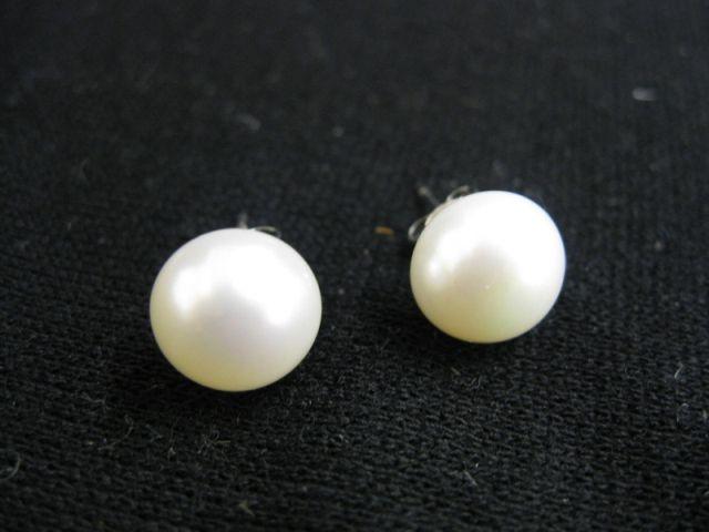 Appraisal: Pearl Stud Earrings mm pierced style