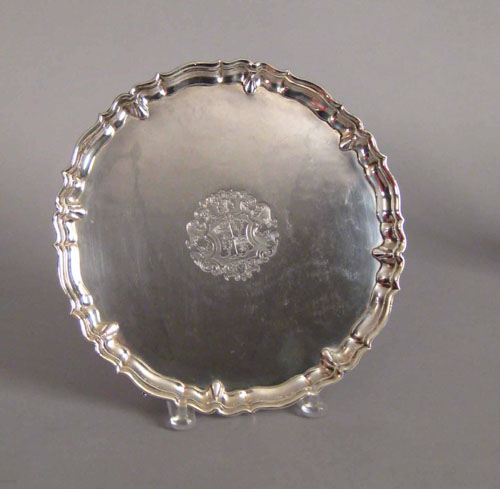 Appraisal: Georgian silver salver - bearing the touch of John Tuite