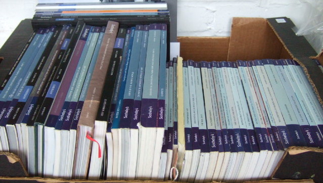 Appraisal: A quantity of Sotheby's auction reference catalogues circa including English