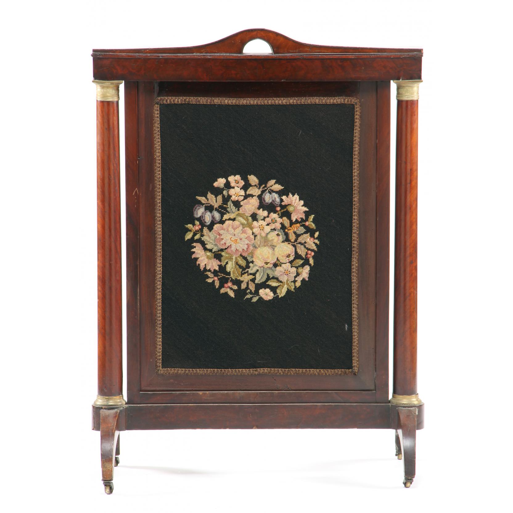 Appraisal: French Louis Phillipe Firescreen early th century mahogany and mahogany