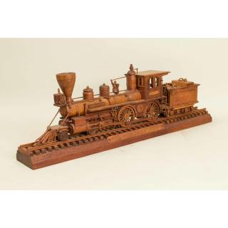 Appraisal: Carved Wood Locomotive Dick Brown Dick Brown carved wood Union