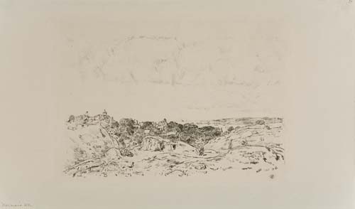 Appraisal: CHILDE HASSAM Norman's Woe East Gloucester Lithograph on cream wove