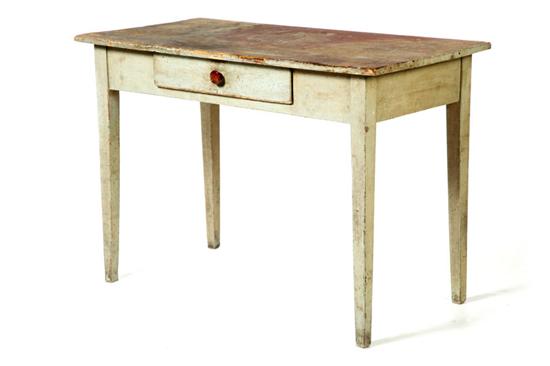 Appraisal: WORK TABLE Ohio or Pennsylvania mid th century pine Scrubbed