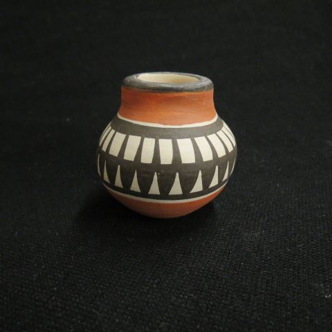 Appraisal: S Teller Acoma Indian Pottery Miniature Islela excellent