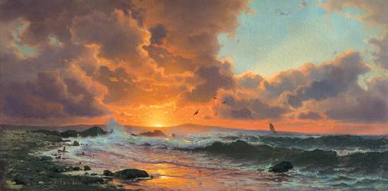 Appraisal: DE HAAS MAURITZ F H American - Sunset on the