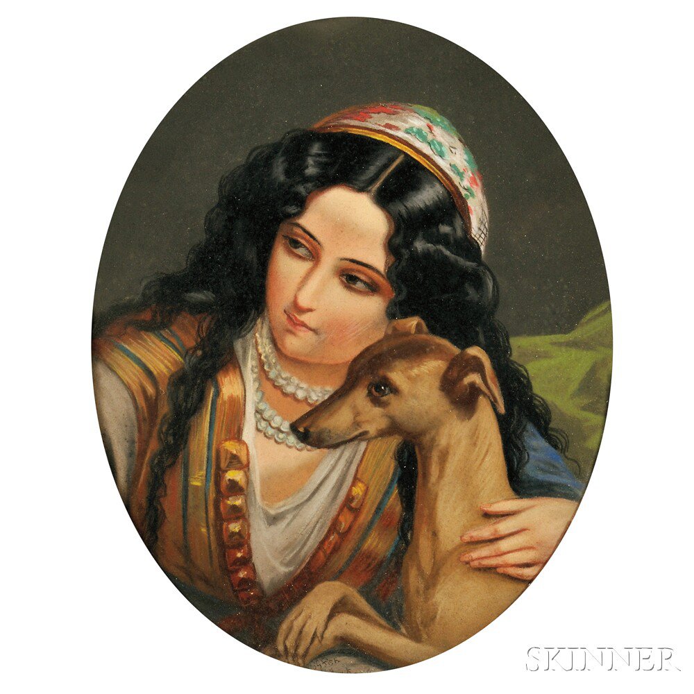 Appraisal: George G Fish American Mid- th Century Orientalist Woman with