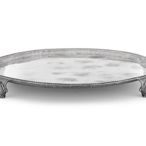 Appraisal: An English Silver Center Tray Robert Rutland London featuring a