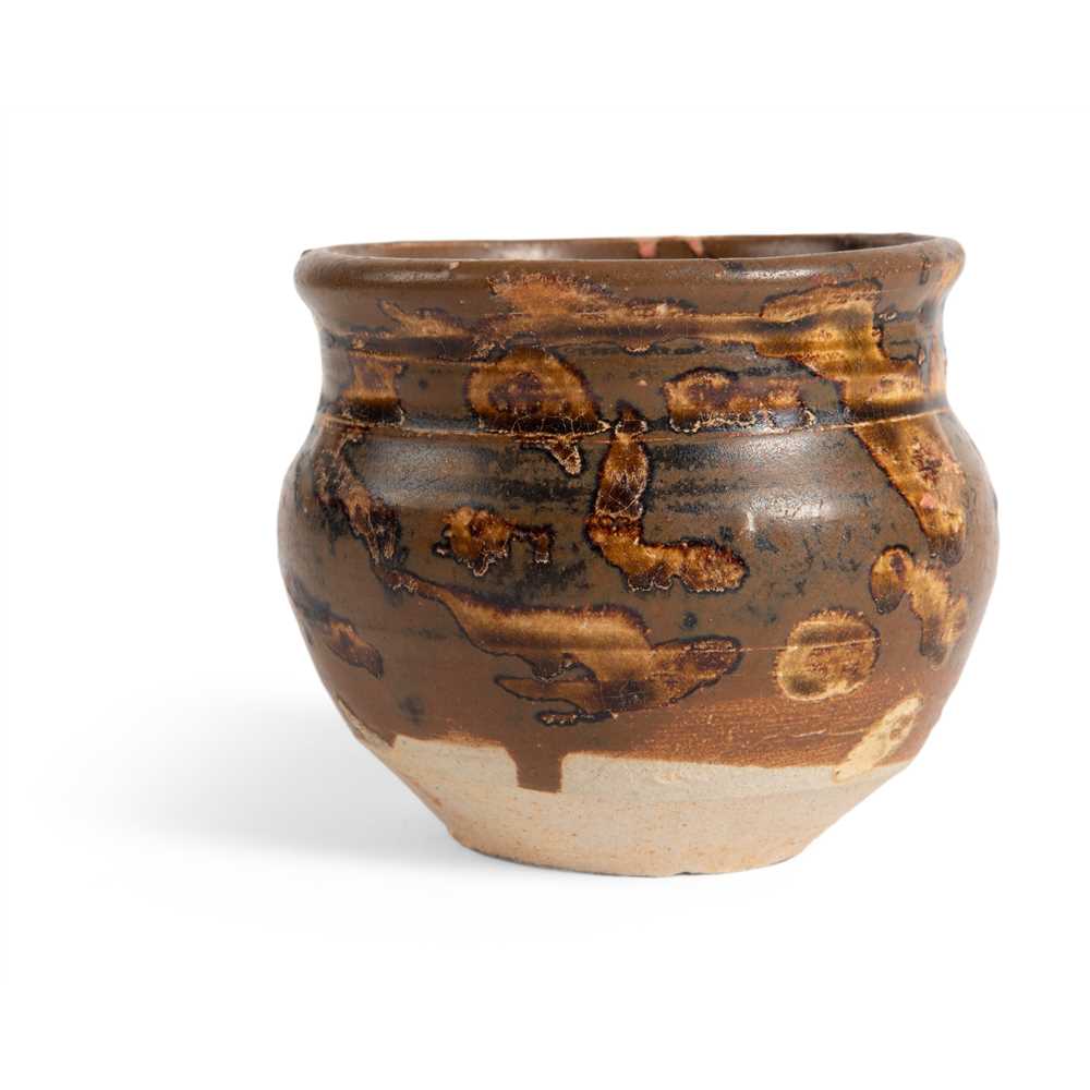 Appraisal: JIZHOU TORTOISESHELL-GLAZED JAR SOUTHERN SONG DYNASTY TH- TH CENTURY the