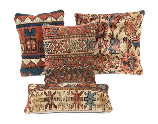 Appraisal: Sale Lot A Set of Four Pillows placed with Caucasian