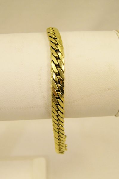 Appraisal: kt Gold Link Bracelet Stamped kt Italy Measures long