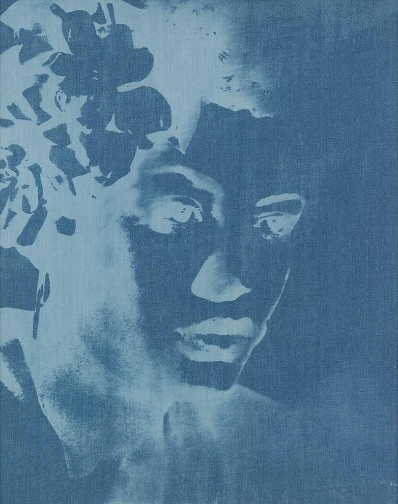 Appraisal: AMALIA AMAKI - Blue Billie Cyanotype printed on cotton canvas