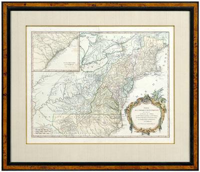 Appraisal: th century map of North America quot Partie De L