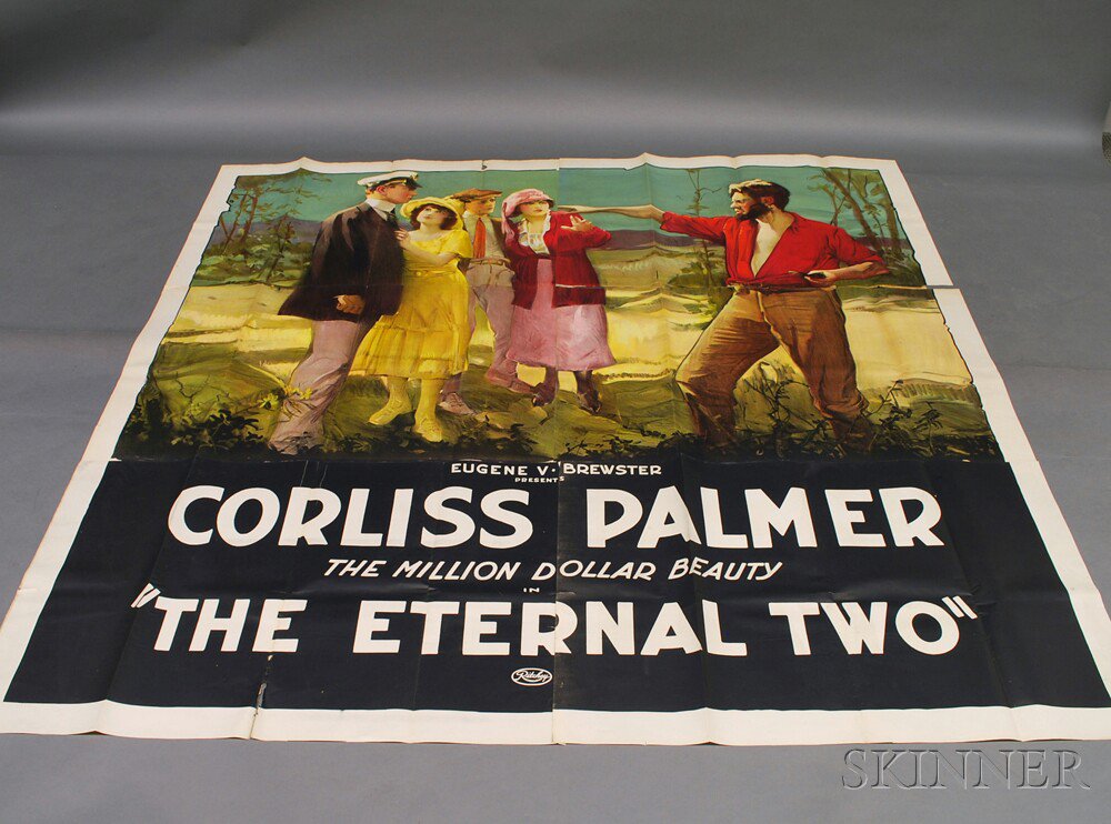 Appraisal: Two Large Corliss Palmer The Eternal Two Multi-sheet Billboard Posters