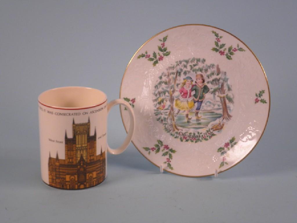 Appraisal: A Wedgwood mug designed to commemorate the th anniversary of