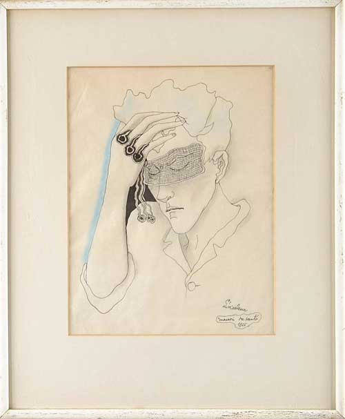 Appraisal: JEAN COCTEAU French - L OISELEUR MAISON DE SANTE Unsigned