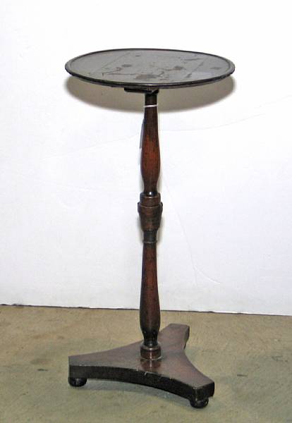 Appraisal: A William IV mahogany candlestand second quarter th century height