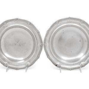 Appraisal: A Pair of Georgian Silver Soup Bowls Maker's Mark 'WS'