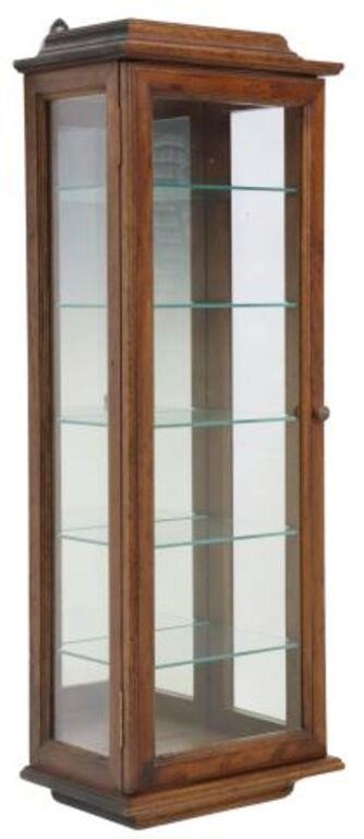 Appraisal: Italian hanging vitrine display cabinet th c having molded top