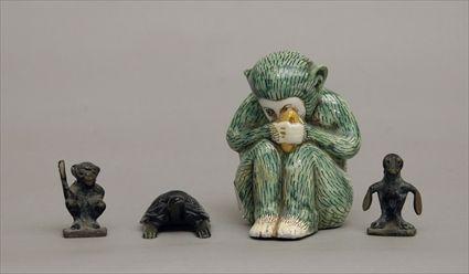 Appraisal: Group of Four Animal Figures Provenance from the Estate of