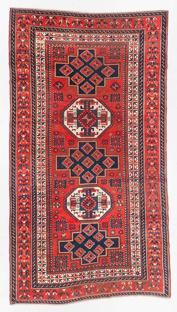 Appraisal: Large Antique Kazak Rug Caucasus ' '' x ' ''