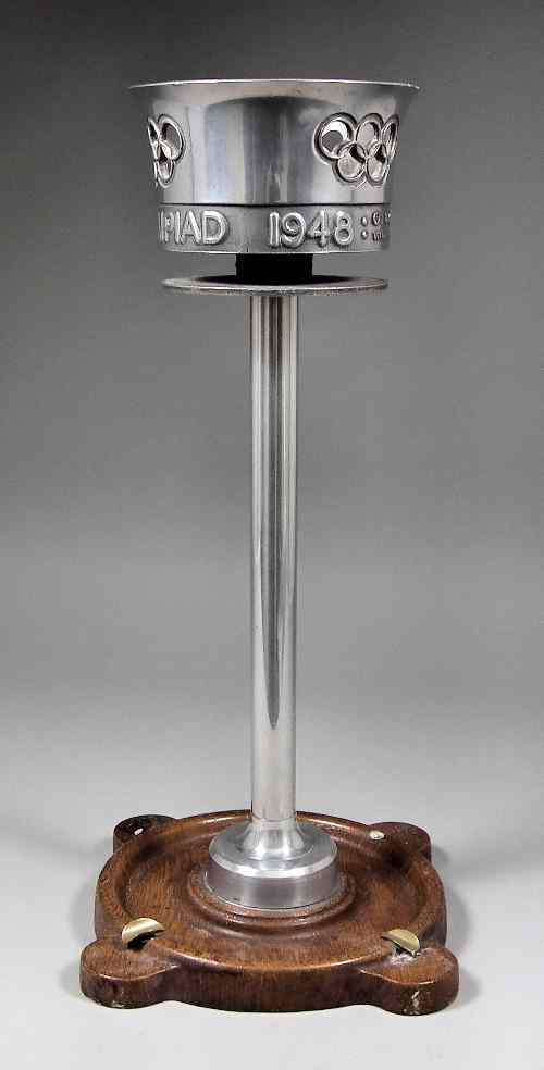 Appraisal: A London Olympic aluminium torch designed by Ralph Lavers the