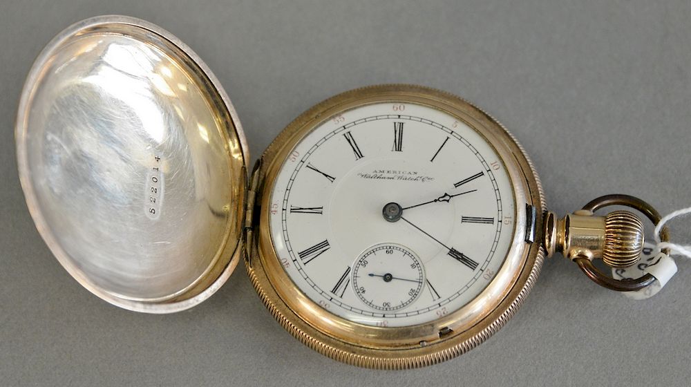 Appraisal: Waltham closed face pocket watch works signed P Bartlett gold