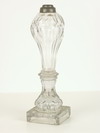 Appraisal: WHALE OIL LAMP - Early th C blown crystal whale