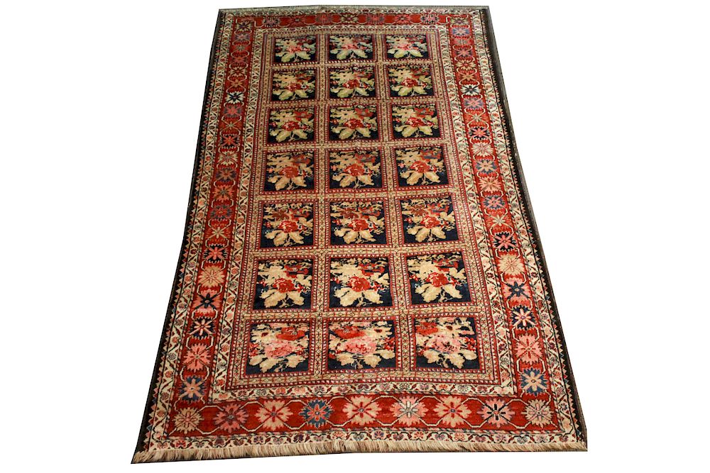 Appraisal: Karabagh Persian Rug ' x ' Karabagh Persian rug featuring