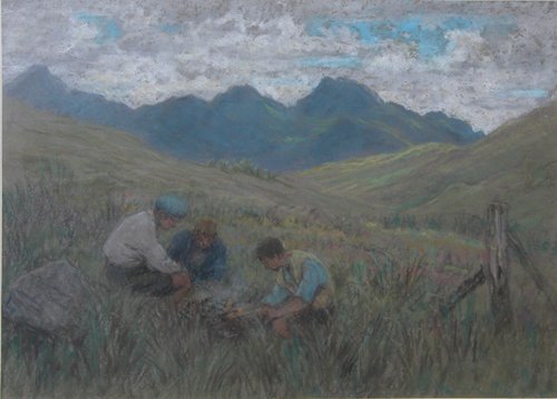 Appraisal: Artist Duff John Robert Keitley British born Title Three Boys