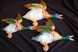 Appraisal: THREE BESWICK MALLARD DUCKS RESTORED