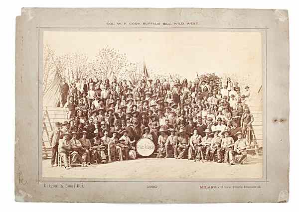 Appraisal: Buffalo Bill's Wild West Cowboy Band Remarkable Large Format Photograph