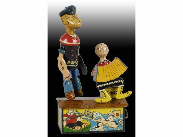 Appraisal: Marx Popeye Olive Oyl Toy with Original Box Description Tin