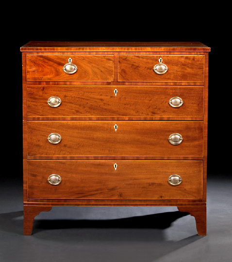 Appraisal: George III Mahogany Chest fourth quarter th century and later