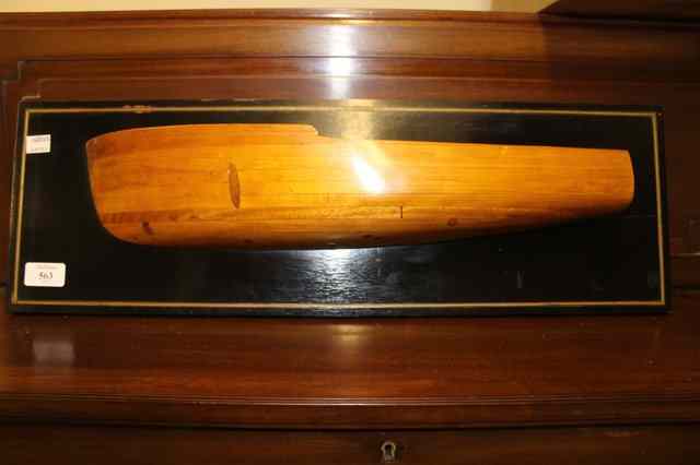 Appraisal: AN APPRENTICE PIECE PINE BOAT HULL from Pegg Marine