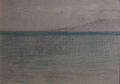 Appraisal: ARTHUR B CARLES american - SEASCAPE Estate stamp verso pastel