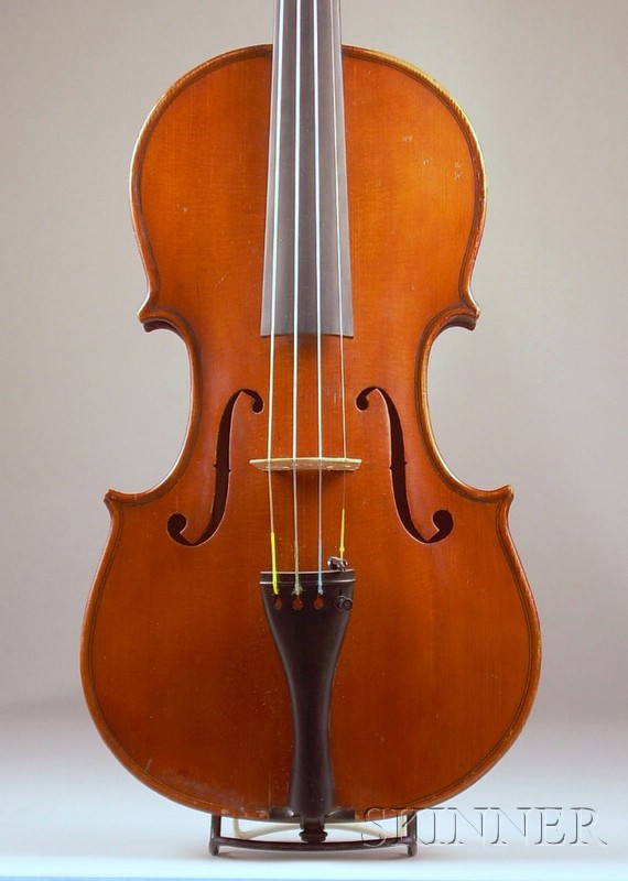 Appraisal: Modern Violin labeled ARTHUR BOWLER LONDON FECIT AB length of