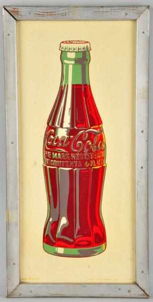 Appraisal: Tin Coca-Cola Sign Description Complete with original wooden frame Some