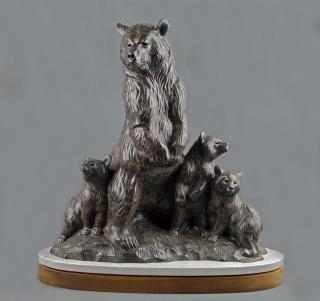 Appraisal: Mother's Pride by Gerald Balciar Gerald Balciar - bronze x