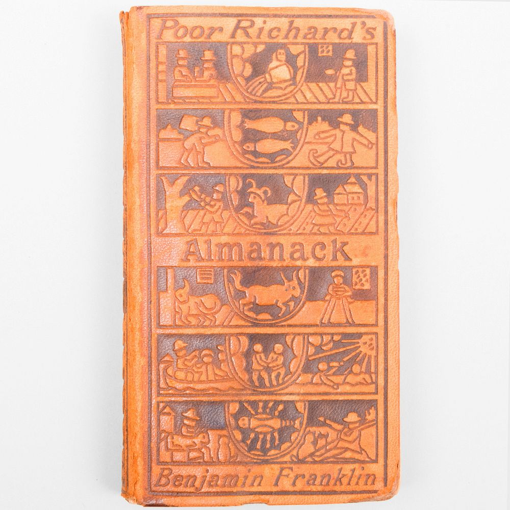 Appraisal: Benjamin Franklin Poor Richard's Almanack Leather bound published by The