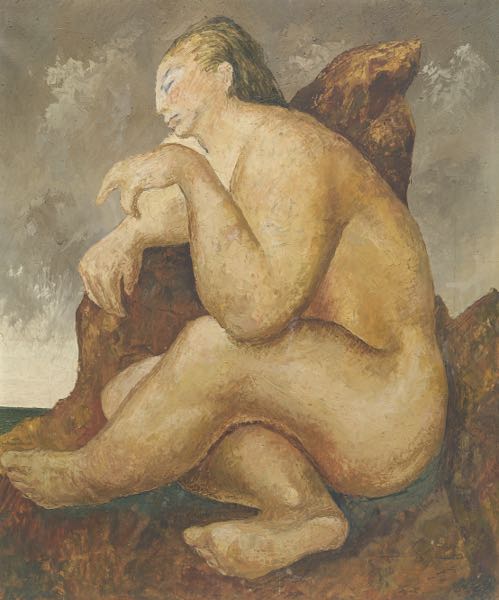 Appraisal: GUILLERMO MEZA MEXICAN - x Female nude Oil on canvas