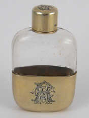 Appraisal: A late Victorian small pocket scent flask with silver gilt