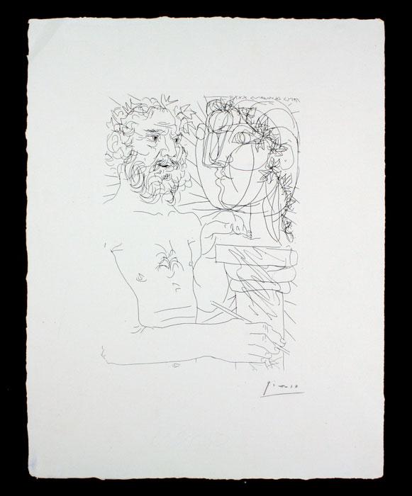 Appraisal: PICASSO Pablo Spanish - ''Sculpteur a Mi-Corps au Travail'' Etching