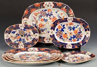 Appraisal: Mason's Ironstone Serving Items pcs total Group of Mason's Imari